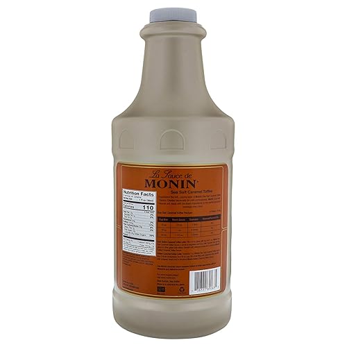 Miniatura 7 de Monin - Salsa de caramelo gourmet rica y mantequilla ideal para postres café y aperitivos sin gluten sin OMG 64 onzas
