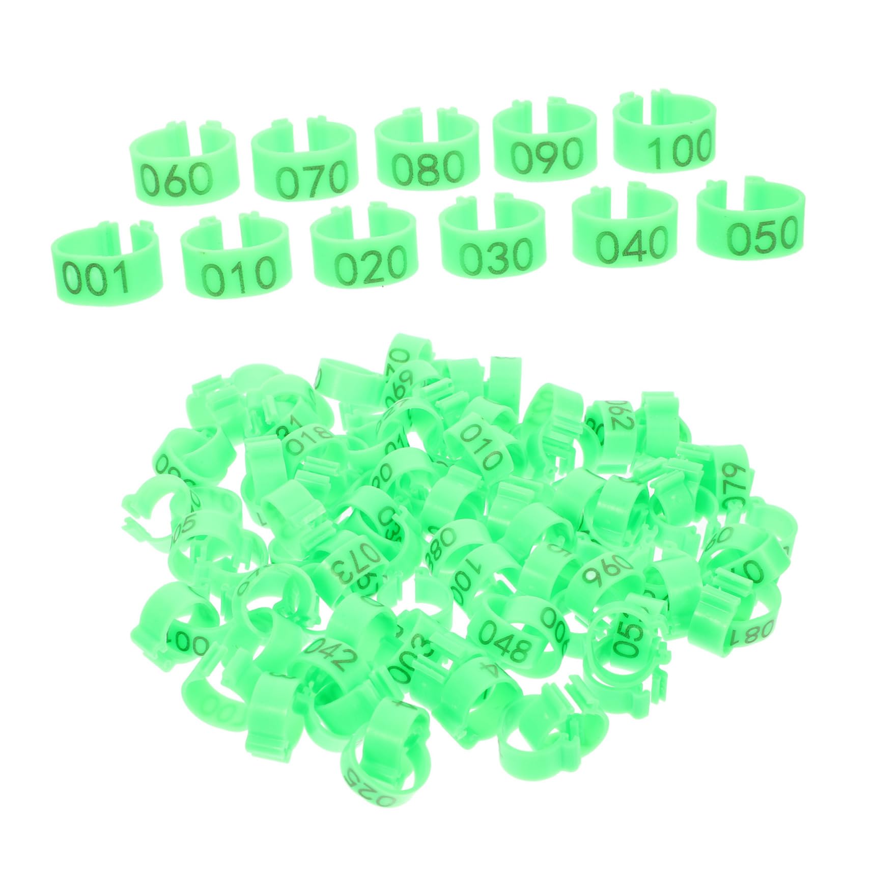 BESPORTBLE 500piezas Anillos De Identificación para Aves Anillos De De Pollo Anillas De Pies para Palomas y Periquitos Prácticos y Fáciles De Usar