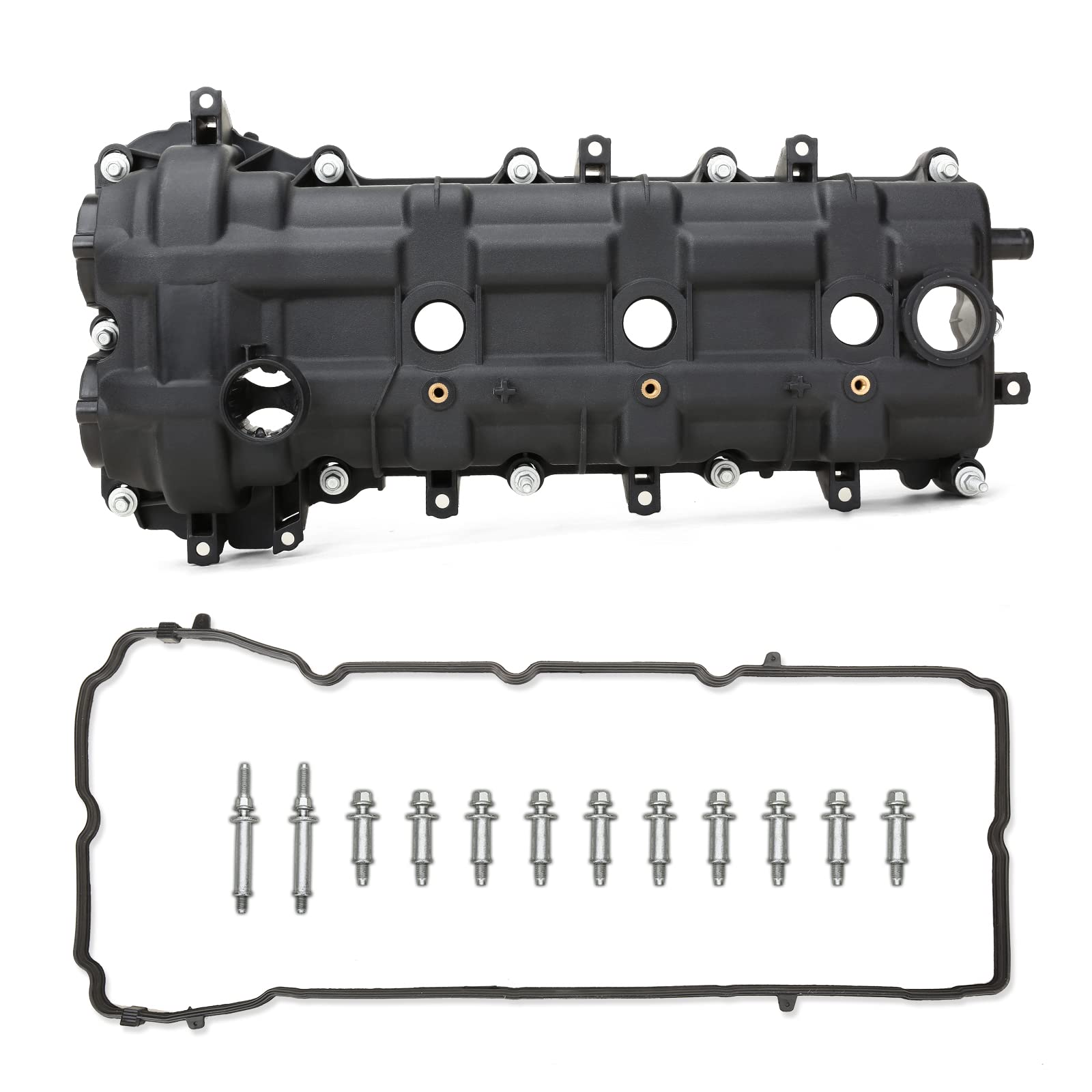 miliparts left valve cover set compatible with 2011-2023 chrysler 300 2013-2018 ram 1500 2012-2017 jeep wrangler oe# 5184068an