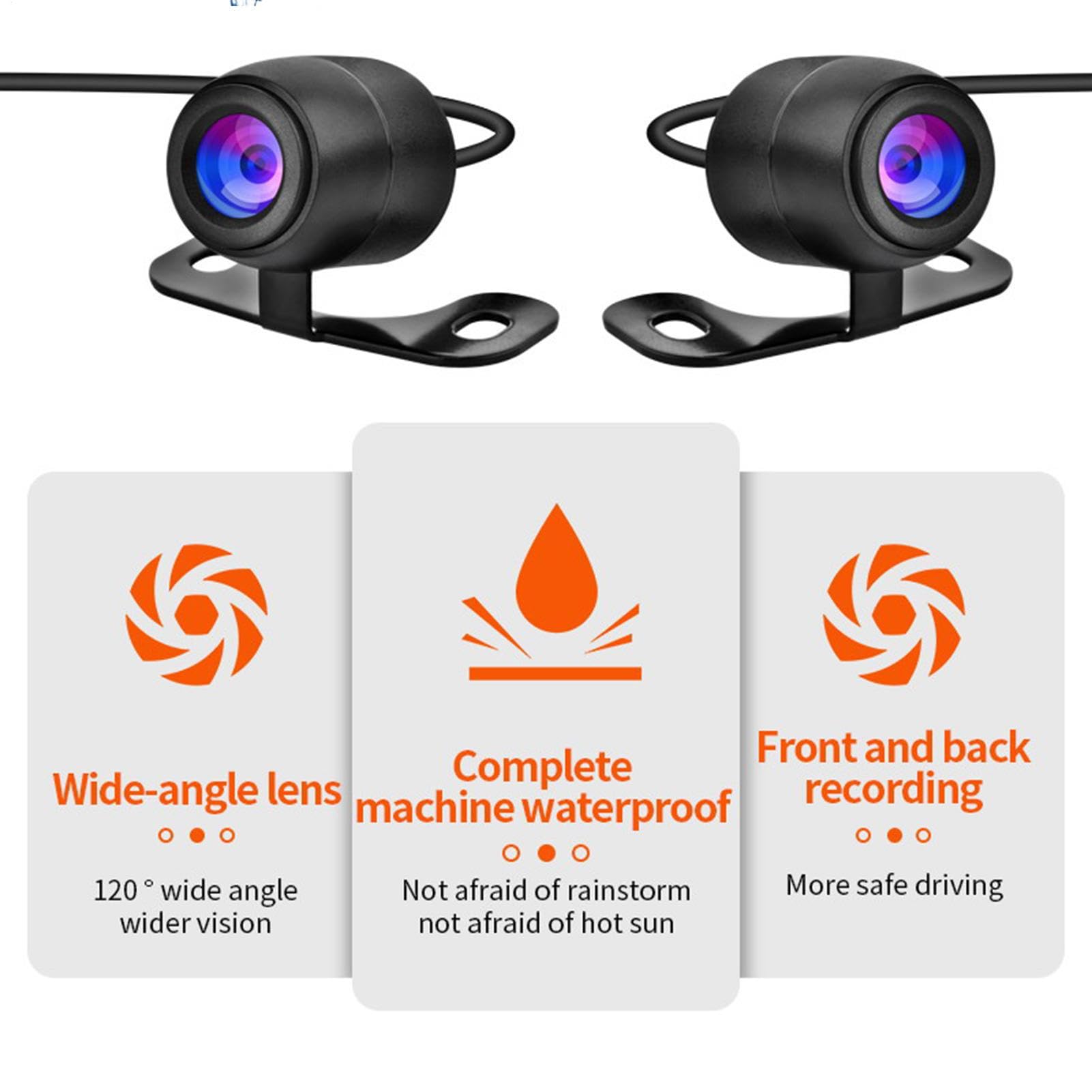Dash Cam per moto, di telecamere da 10,3 x 6 x 2,7 cm, registratore