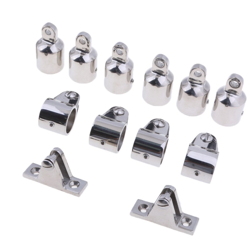 12pcs 22mm Barca Raccordi Hardware per 3-Bow Marine Boat 316 Acciaio Inox