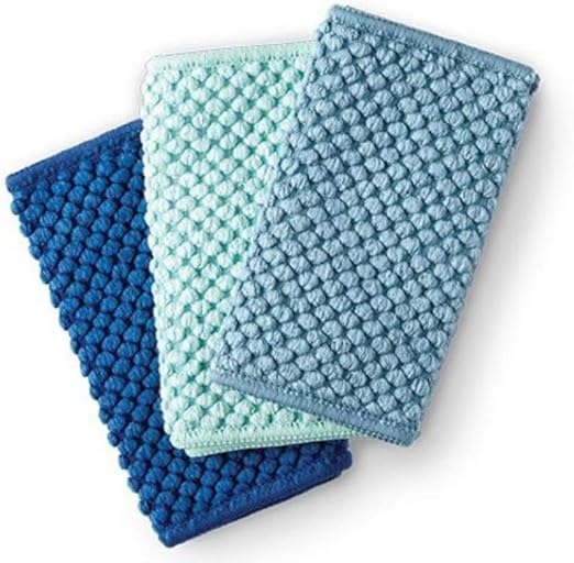 Norwex Counter Cloths (Set of 3) - Sea Mist, Navy, & Teal - Thumbnail 2