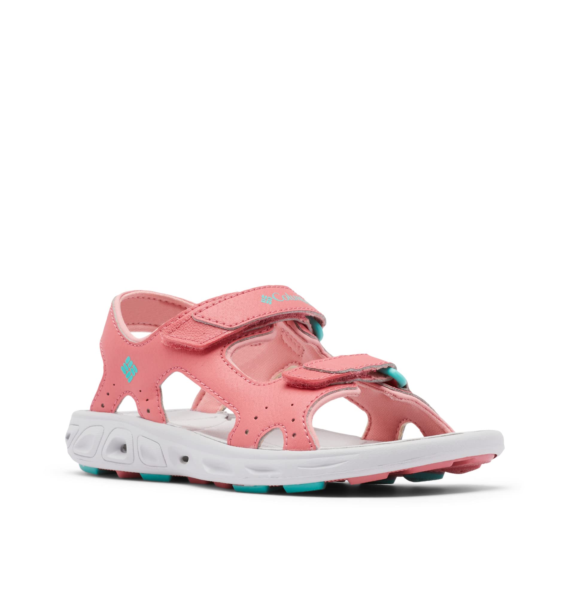 Columbia Youth Techsun Vent Sandales De Randonnée Et Trekking pour Mixte enfant, Rouge (Wild Salmon x Dolphin), 38 EU