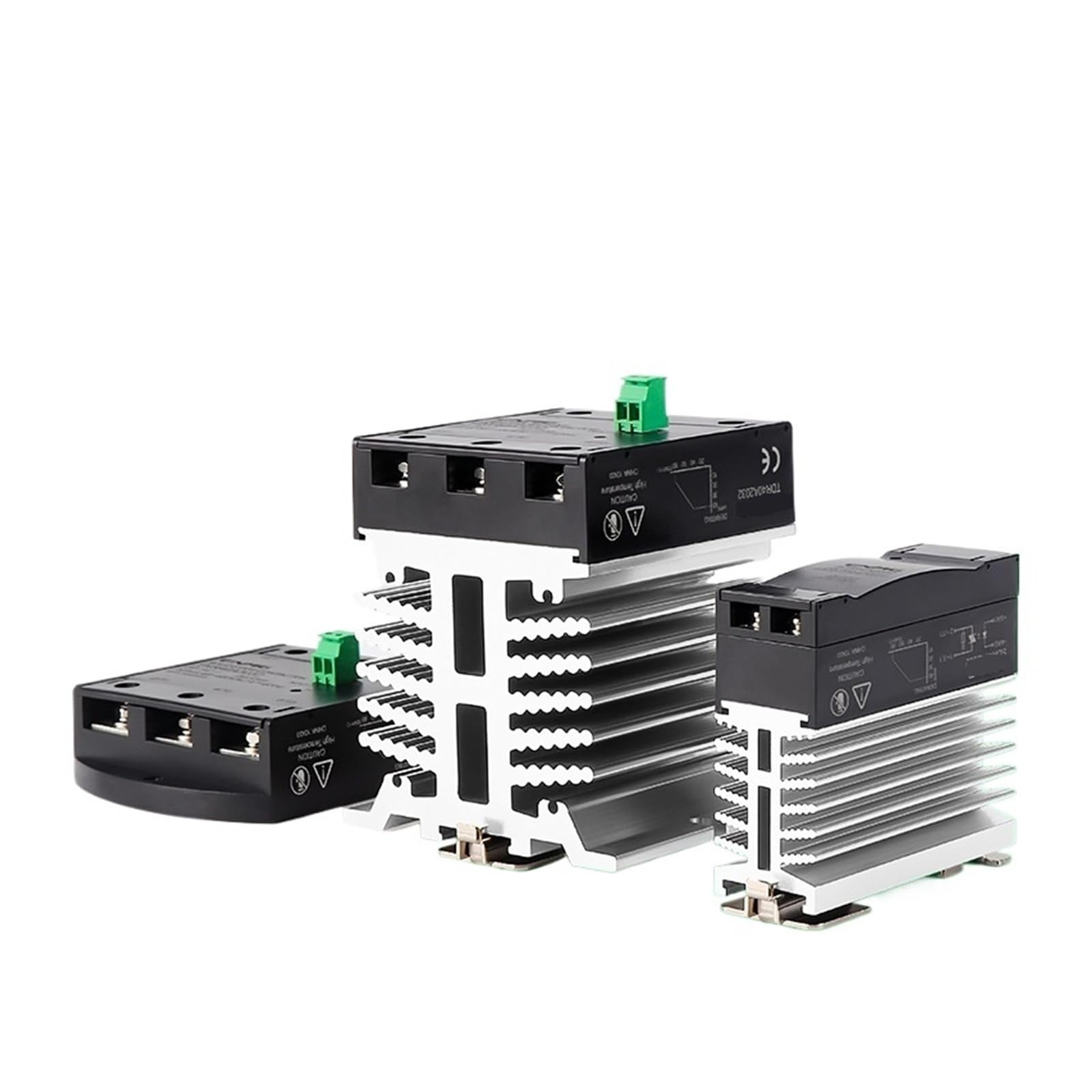 Relé de Estado sólido SDR25A2032 SSR 25A 5/12/24VDC Control 220VAC Carga Montaje en Carril DIN optoacoplador Aislamiento Mejorado Diss de Calor(SDR25D6132)