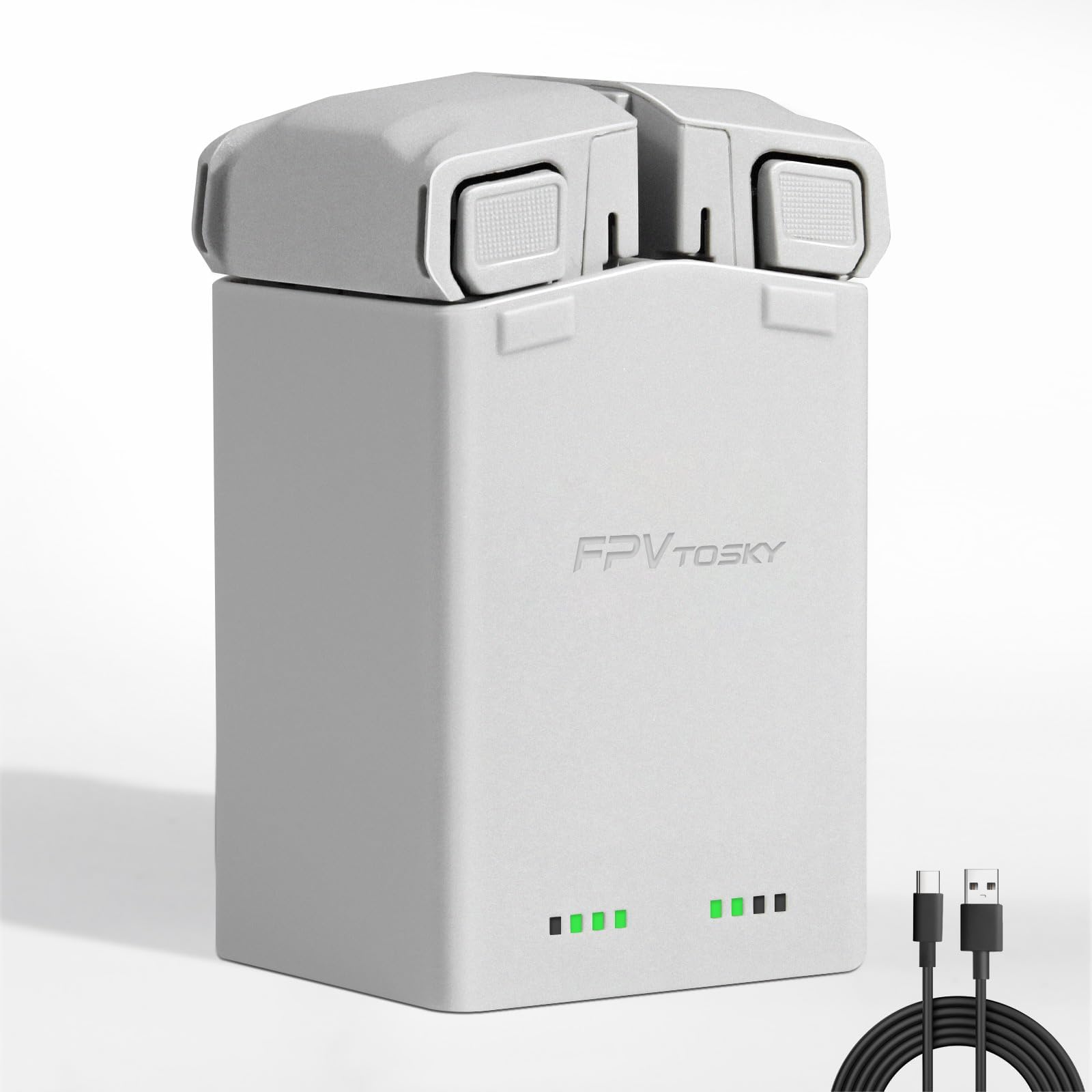 AMAZEAR Mini 4 Pro Battery Charger for DJI Mini 3 Series, Two-Way Charging Hub, Dual Batteries Rapid Charging