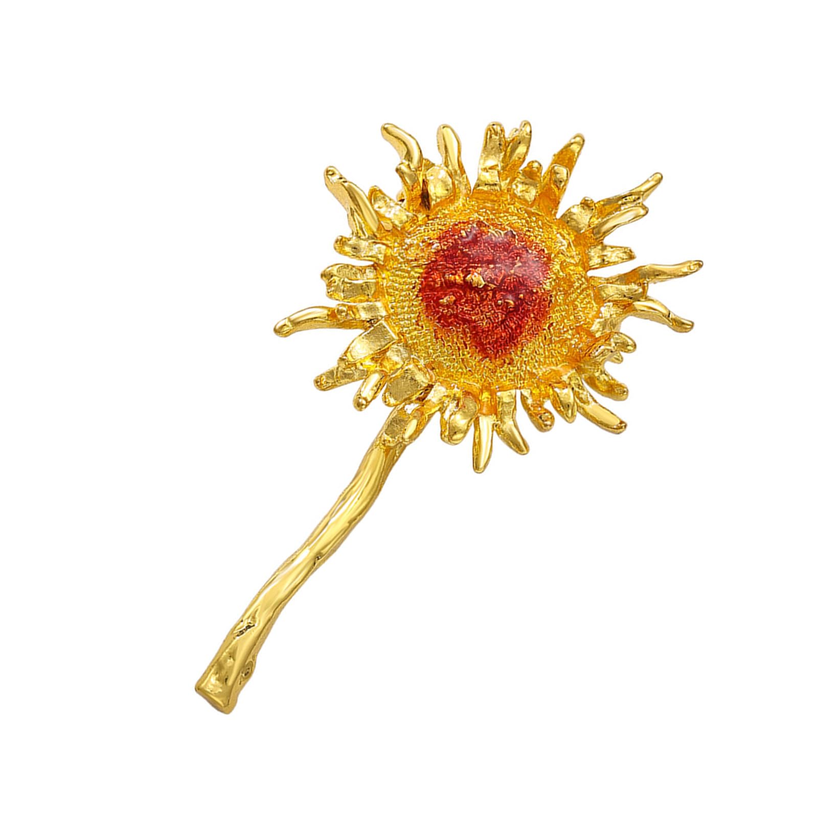 Ljmyy Stylish Sunflowers Brooch With Sturdy Alloy Designs For Everyday Wear And Special Occasions