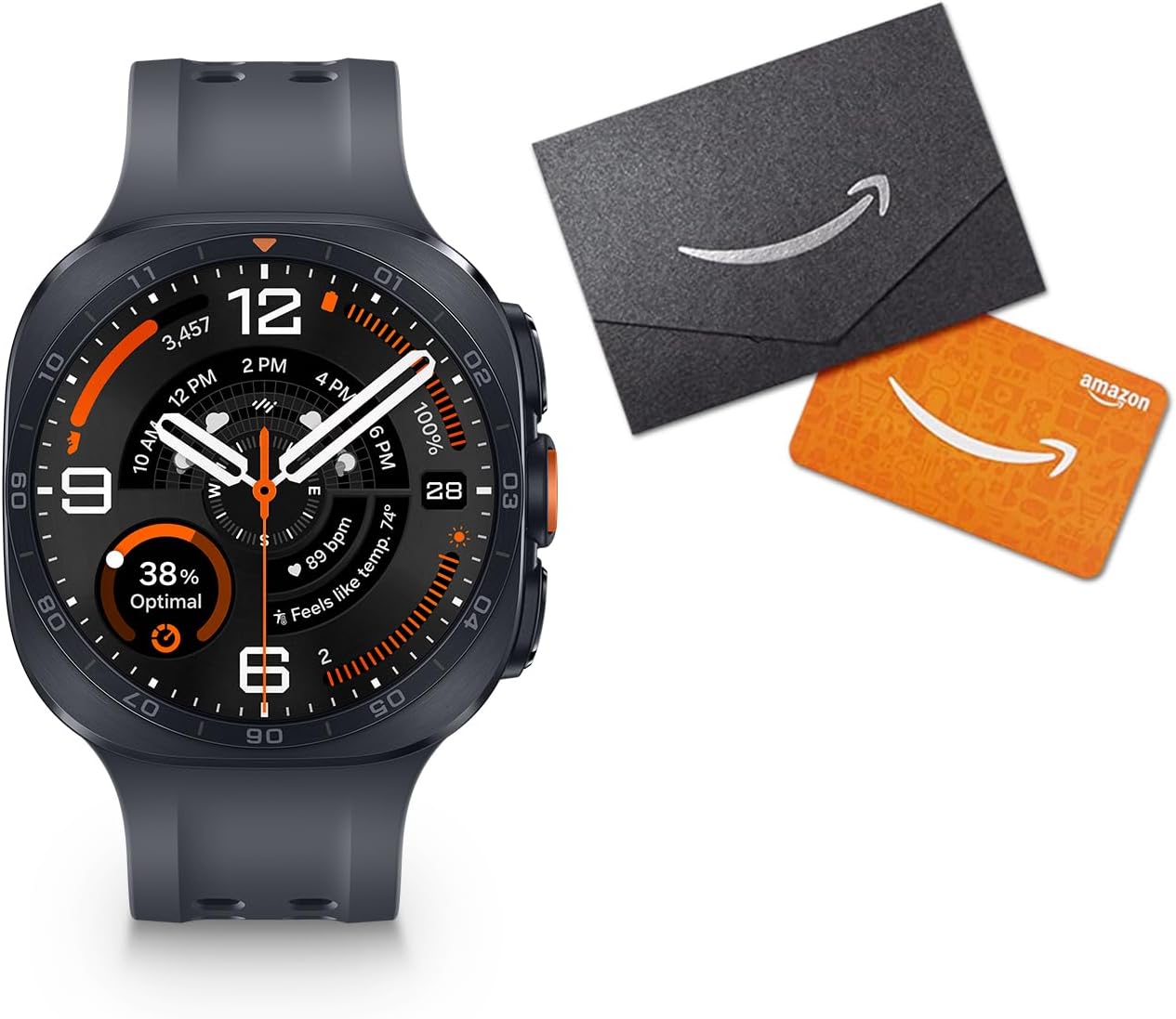  Galaxy Watch Ultra2 + $100 GC, Titanium Gray, 47mm LTE Smartwatch | Rugged Design, AI Assistant, Advanced Sleep and Running Coach, Dive-Rated, Heart Rate Tracking [US Version, 2 Yr Warranty] thumbnail