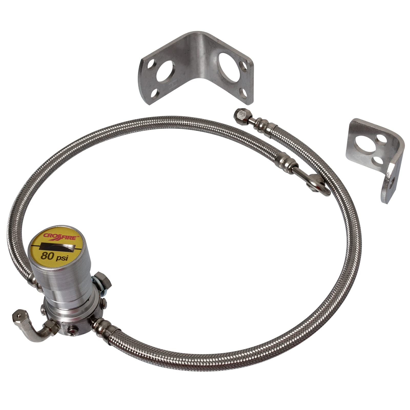 Crossfire Dual Tire Pressure Equalization System, 80 PSI, one per pkg. (CF80STABT)