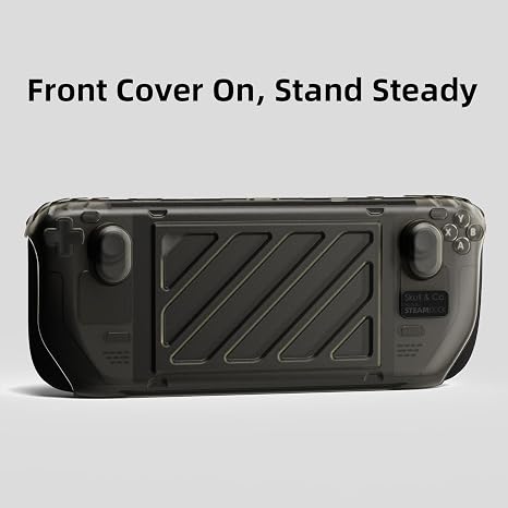 Savage Raven by Skull & Co. HardShell Front Cover Bundle for Steam Deck/OLED StandGrip (GripCase) -Black