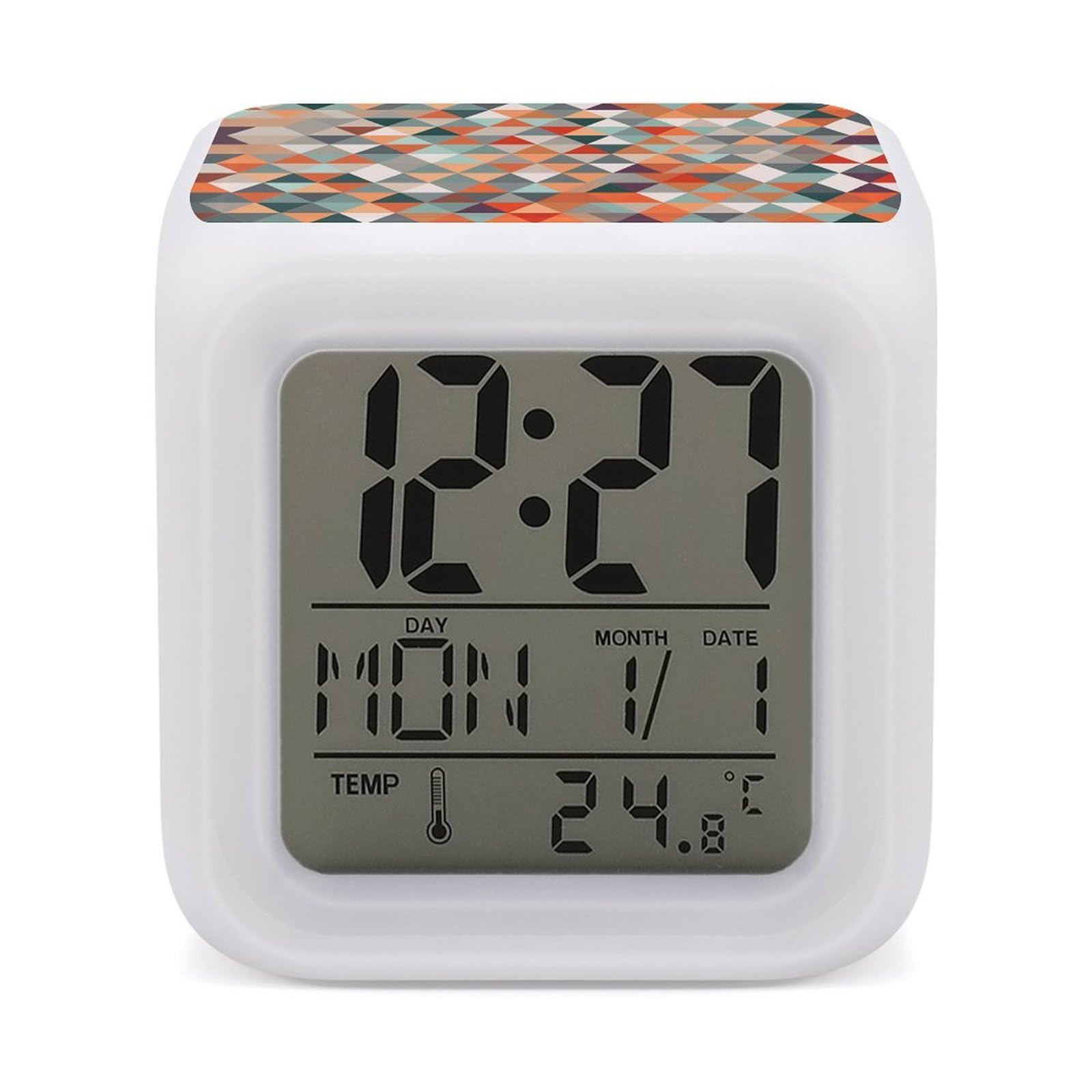 Reloj despertador que cambia de color para decorar tu sala de estar y dormitorio moderno