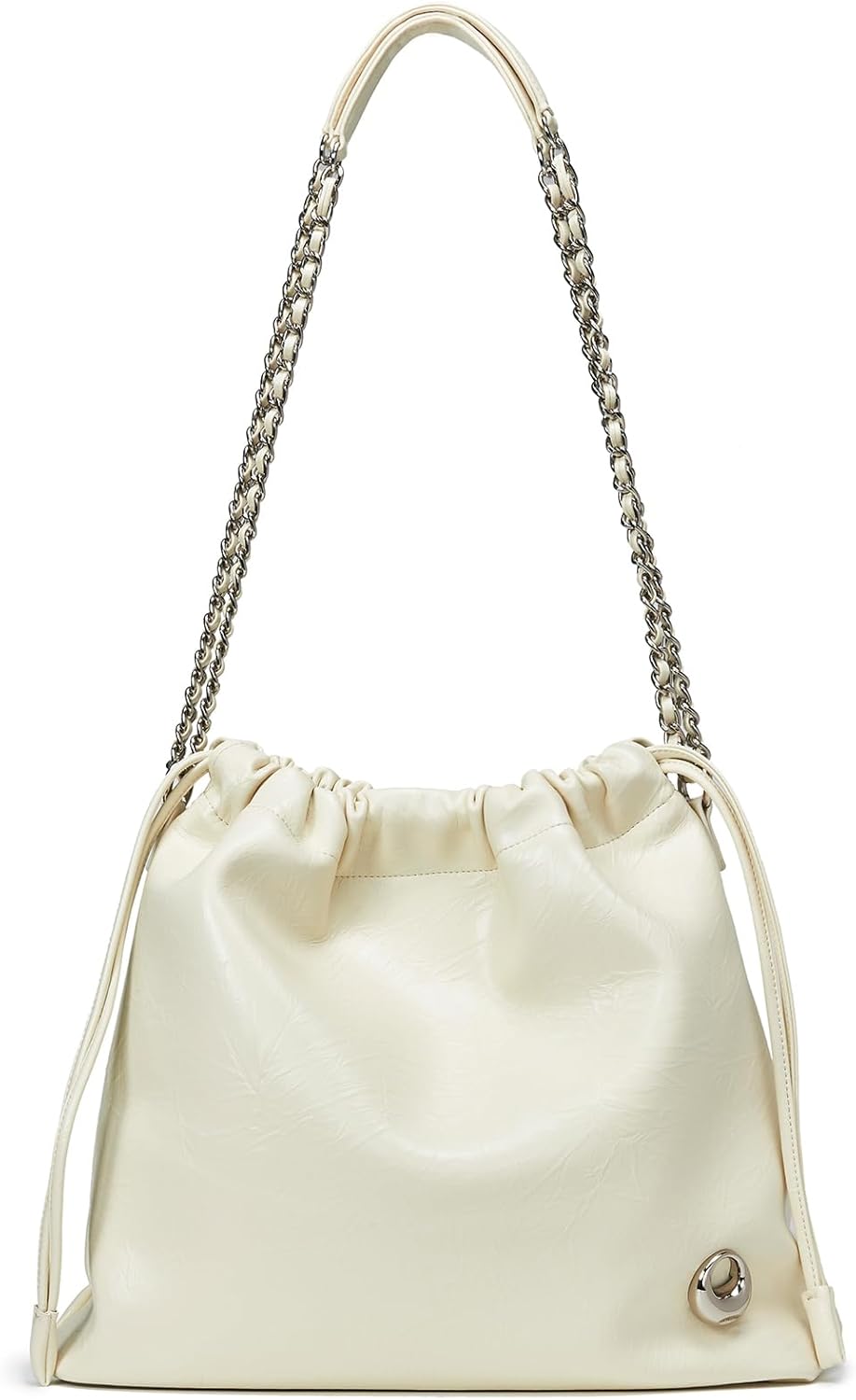 LA FESTIN Leather Bag for Women-Stylish Crossbody Purse with Chain Strap Luxury Soft Shoulder Bag Fashion Tote for Work