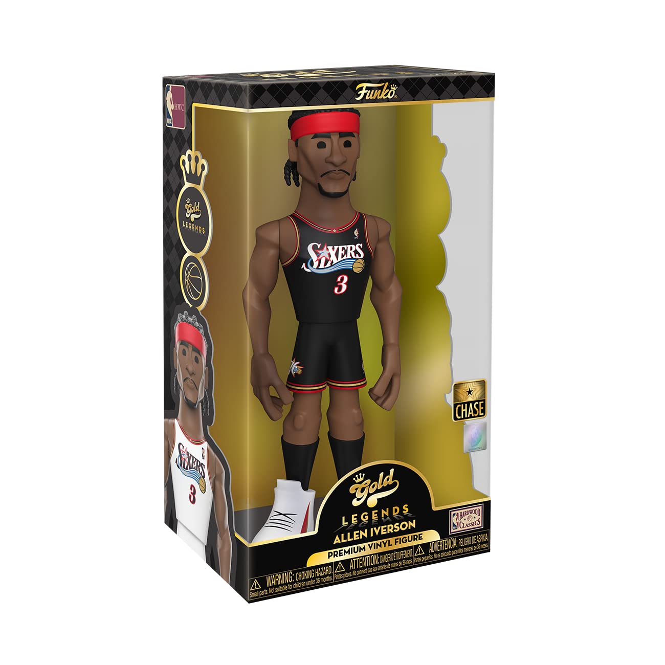 Funko Gold 5 NBA: Joel Embiid (Sixers) - Figura In Vinile Da Collezione Con Variante Chase 1/6 - Merchandising Ufficiale