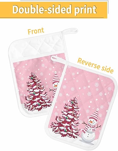 Miniatura 2 de Juego de 4 agarraderas de tela de toalla para cocina, antideslizante y aislante de calor, juego de 4 agarraderas de tela de toalla con bolsillo