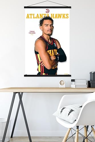 Miniatura 5 de Trends International NBA Atlanta Hawks - Trae Young Feature Series 23 Wall Poster with Magnetic Frame