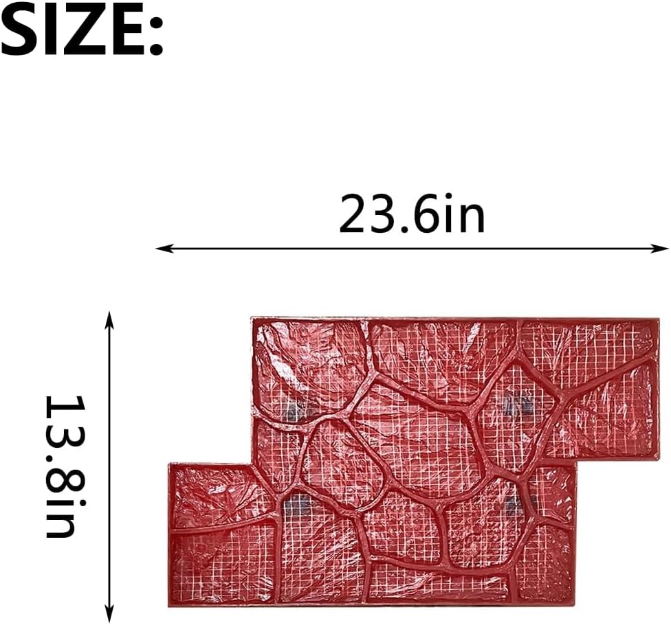 Concrete Stamp Mold, Realistic Stone Texture Concrete Stamp, Concrete Seamless Stamp Mat, Small Rubber Cement Stamp Forms