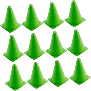 Kisangel 12 Pçs Mini Cones De Trânsito Equipamento De Basquete Snf Futebol Cones De Segurança Cones De Prática De Futebol Cones De Bloqueio De Estrada Equipamentos Esportes Barricada Cone