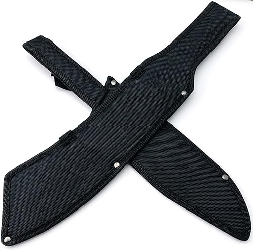 Miniatura 4 de Aibote Cuchillo al aire libre Funda de almacenamiento de nylon titular con lazo para cinturón para hoja fija Machete Cuchillo de corte de madera