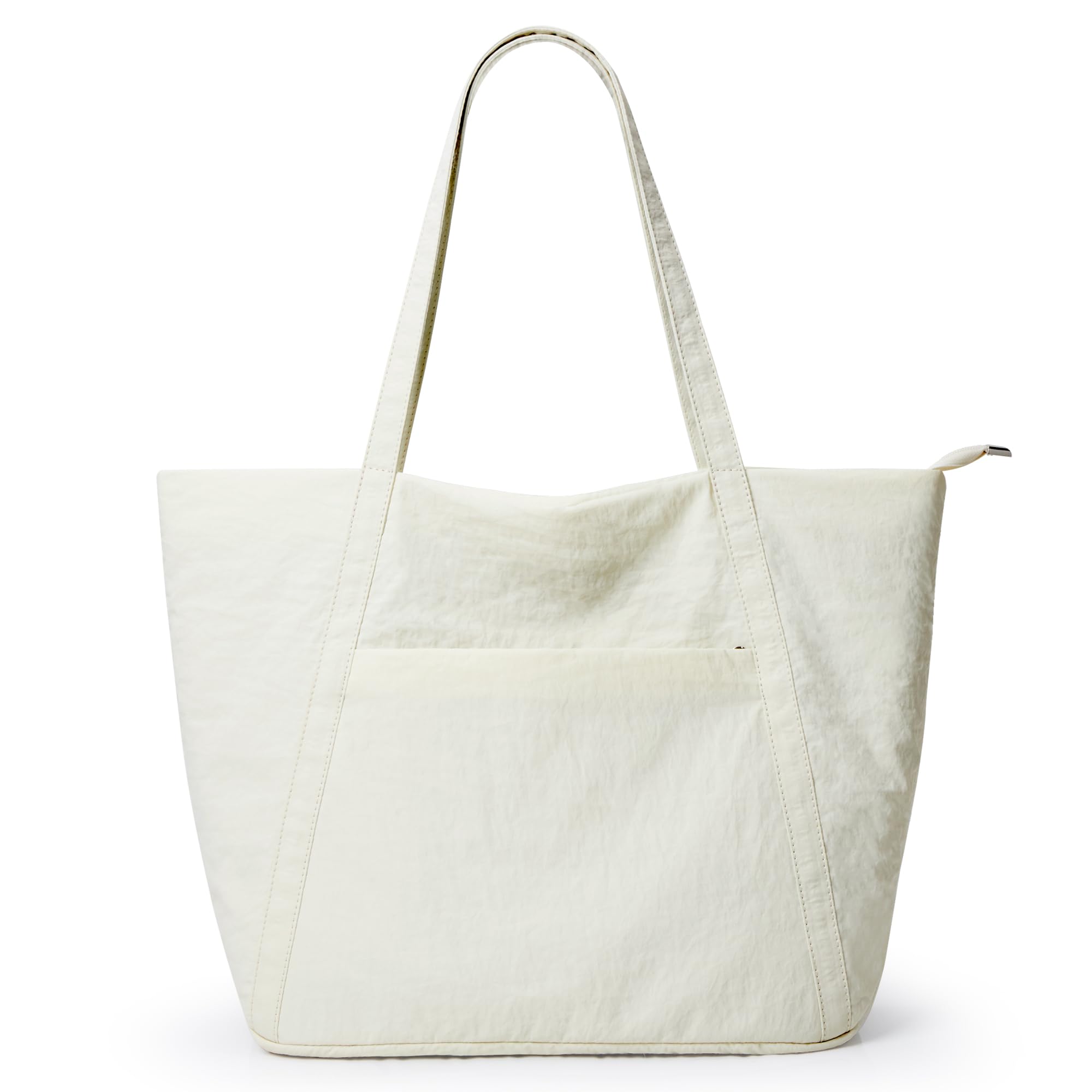 WLLWOO Large Gym Tote Bag for Women Sport Yoga, 24L Travel Beach Bag Lightweight Zipper Shoulder Handbag for Daily Work