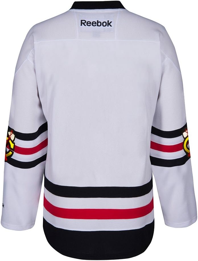 Reebok Chicago Blackhawks NHL White Official 2017 Winter Classic Team Premier Jersey for Men (S)