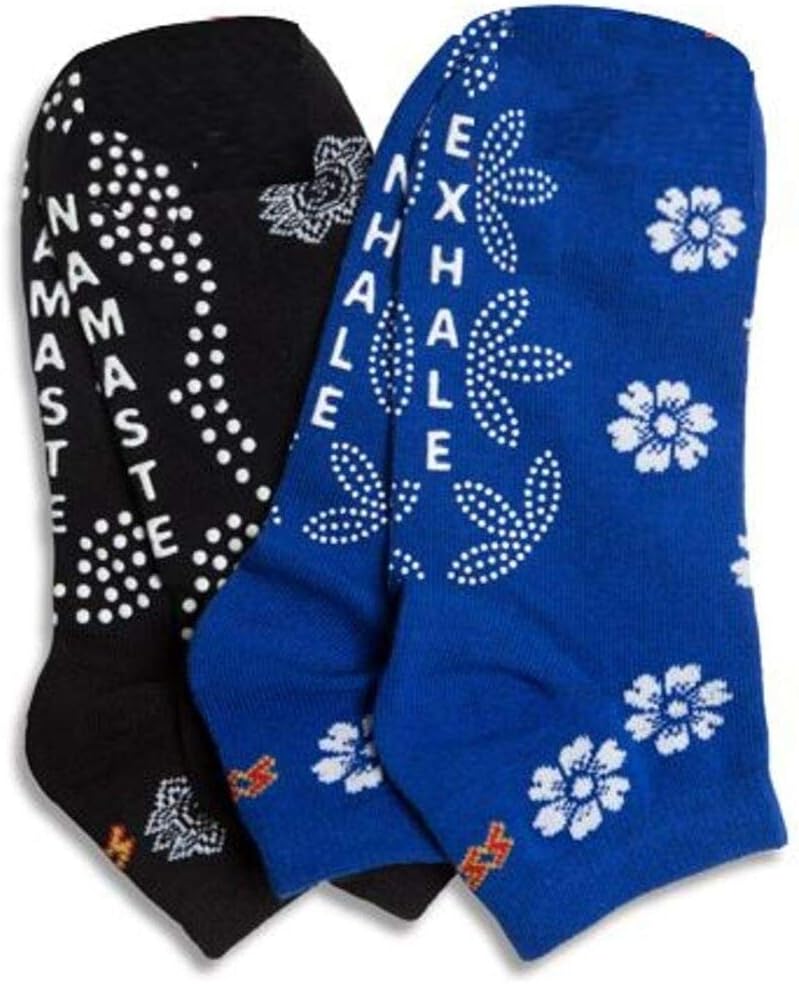 Non-slip Non-Skid Yoga Pilates Socks for Women, Pure Barre, Great Grip for Balance