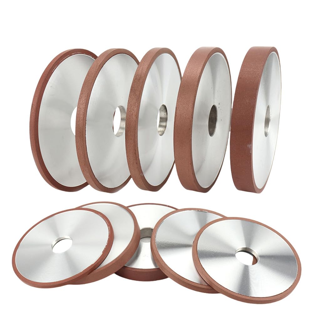 1pc meule diamantée parallèle 150mm/200mm outil abrasif circulaire pour fraise en acier au tungstène accessoires pour outils électriques, 150x10mm, grain 240