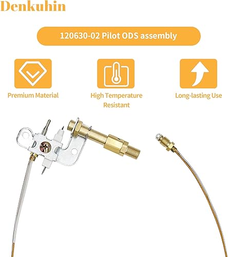 Miniatura 5 de Denkuhin Pilot ODS 120630-02 - Conjunto para calentadores de pared de gas propano sin ventilación por DESA, chimeneas, Glo- Warm