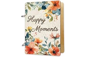 Floral SUPERDANT Wooden Greeting Card Binder with 2-Rings