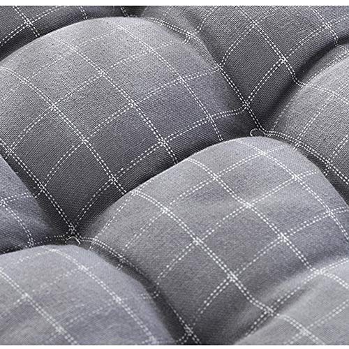 Riyifer Seat Pads For Kitchen Chairs, Non Slip Cotton-Polyester Blended Fabric Chair Cushion With Ties Suitable For Dining Chairs, Floors, Hard Chairs, Bay Windows, Etc,Blue,40X40Cm #TOP4