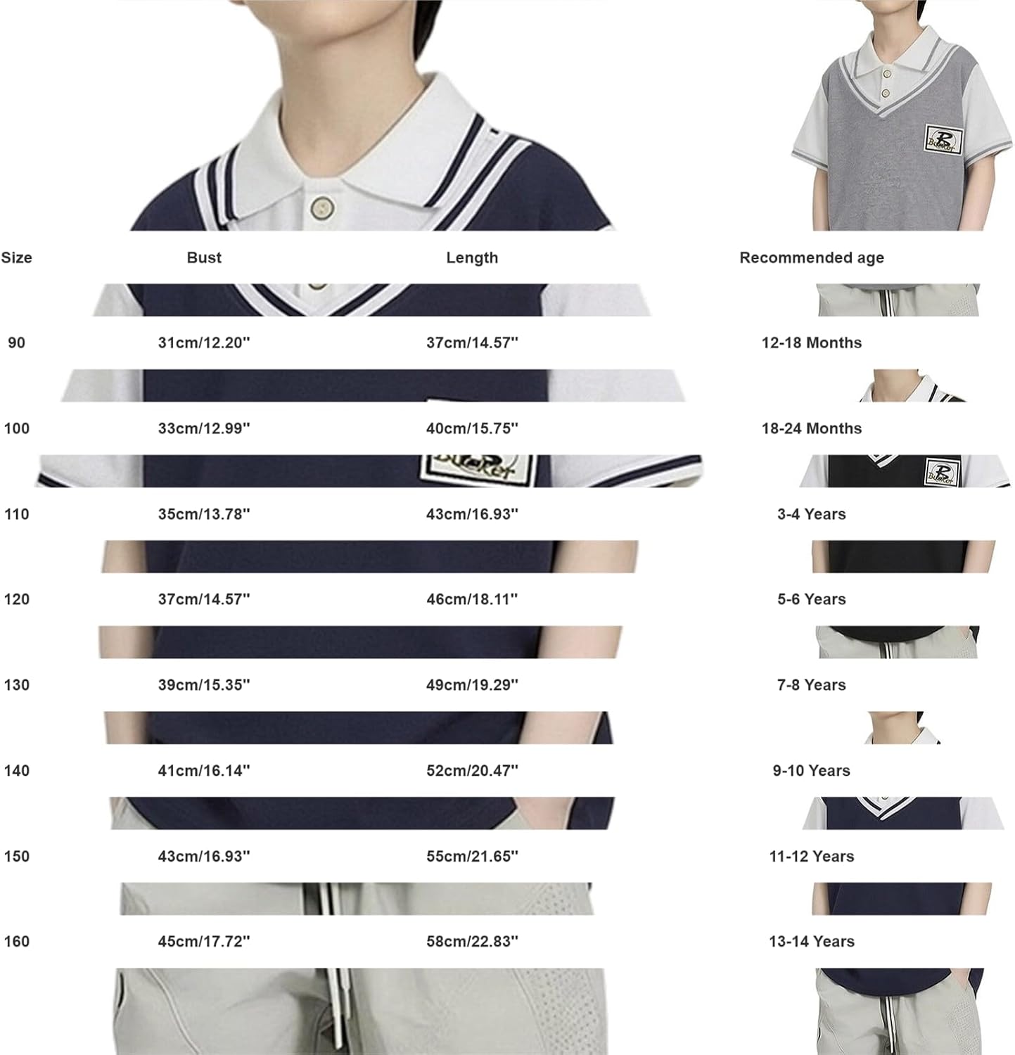 Boys Polo Shirt Short Sleeve Collared School Uniform Shirts Summer Casual Loose Fit Breathable Golf Pullover Formal Tops