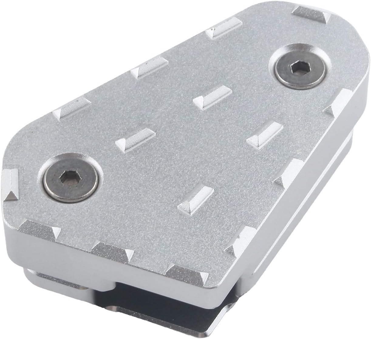 Silver Aluminum Rear Foot Brake Lever Peg Pad Enlarge Extender Compatible with Ducati Multistrada 950/950S 1200/1200S/1200 Enduro 1260