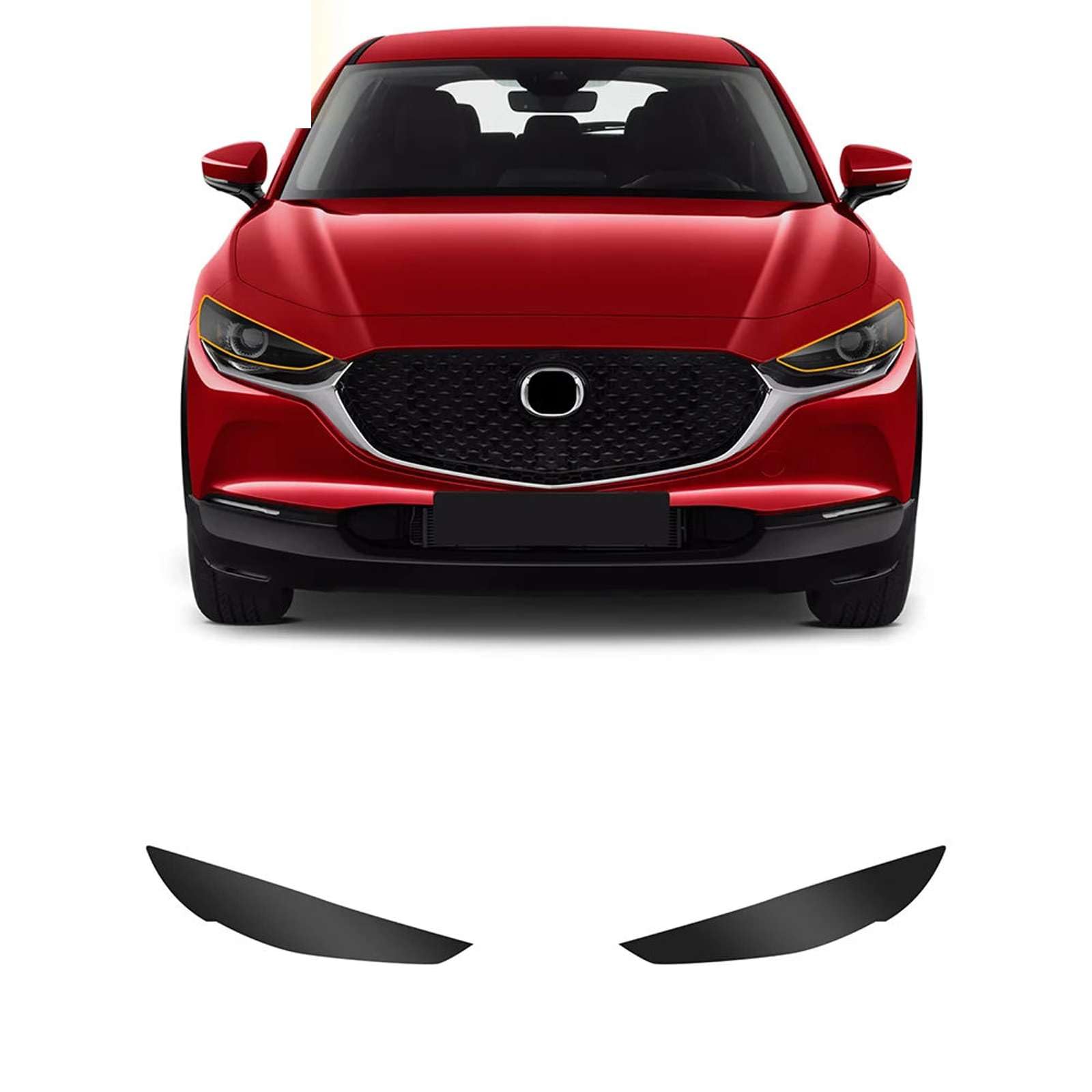 Película de faros delanteros Mazda CX30 para evitar el desgaste de pilares