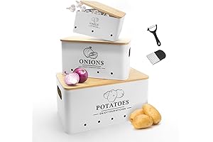 Metal Onion Garlic Potato Storage Set