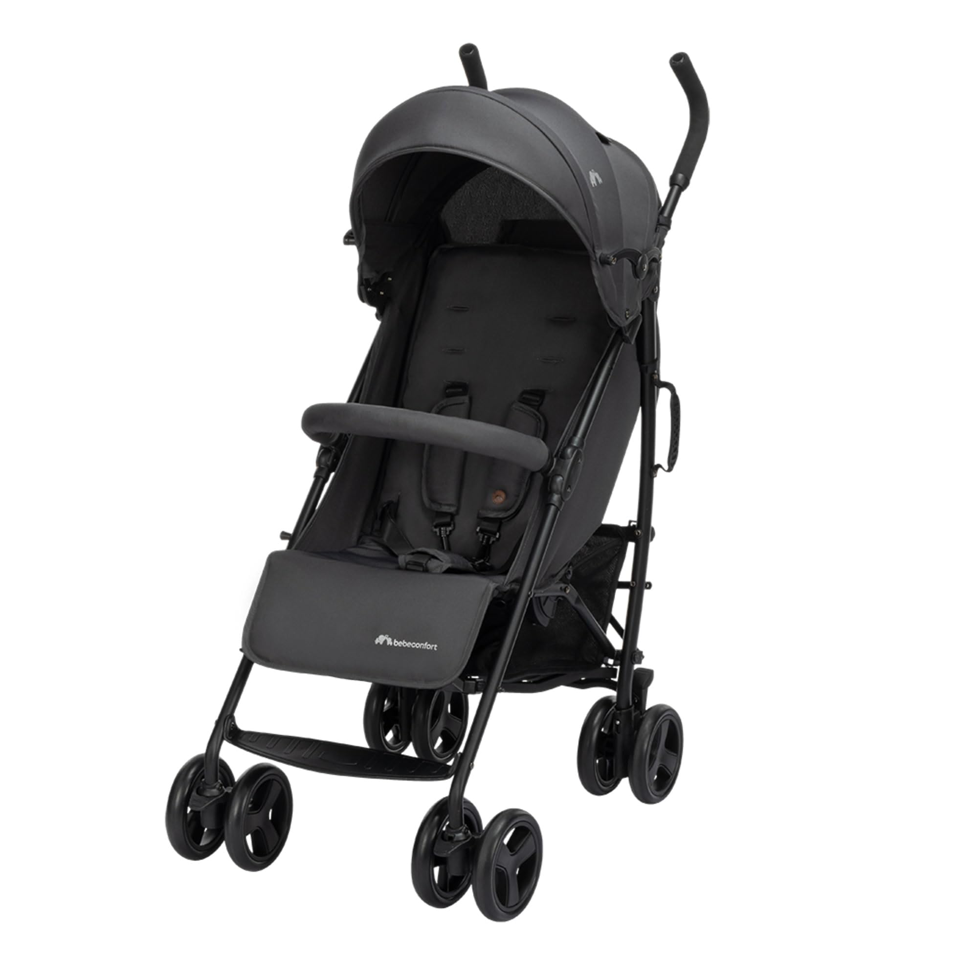 Bebeconfort Dusk, cochecito para bebé, 0-​4 años (0-​22 kg), cochecito desde el nacimiento, silla paseo compacta y ligera (5,​6 kg), tejidos acolchados suaves, plegado compacto, Mineral Graphite