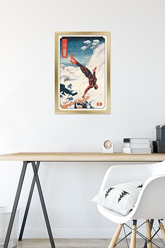 Miniatura 6 de Trends International Marvel Comics Daredevil - Póster de pared de ninja, 14.72 x 22.37 pulgadas, versión enmarcada en oro