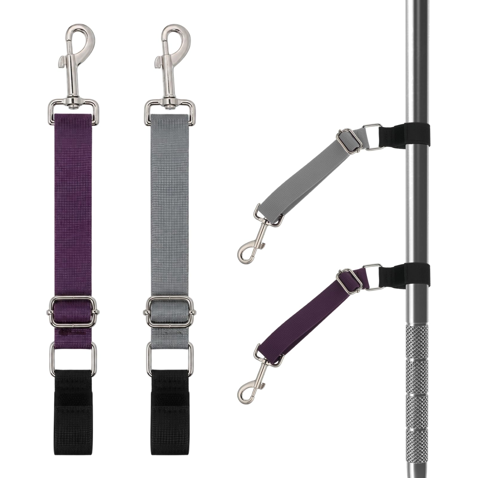 2PCS Dog Grooming Leash Grooming Loop Groomings Loops for Dogs Groomers | Adjustable Secure and Extender Straps Stable Bathing Restraint Leash for Small Medium Large Dog and Dog Bathing Grooming
