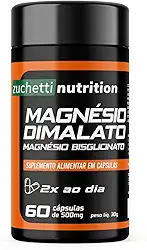 Magnésio Dimalato 500mg Bisglicinato Original Natural Suplemento 60 Cápsulas Duo Magnésio capsula