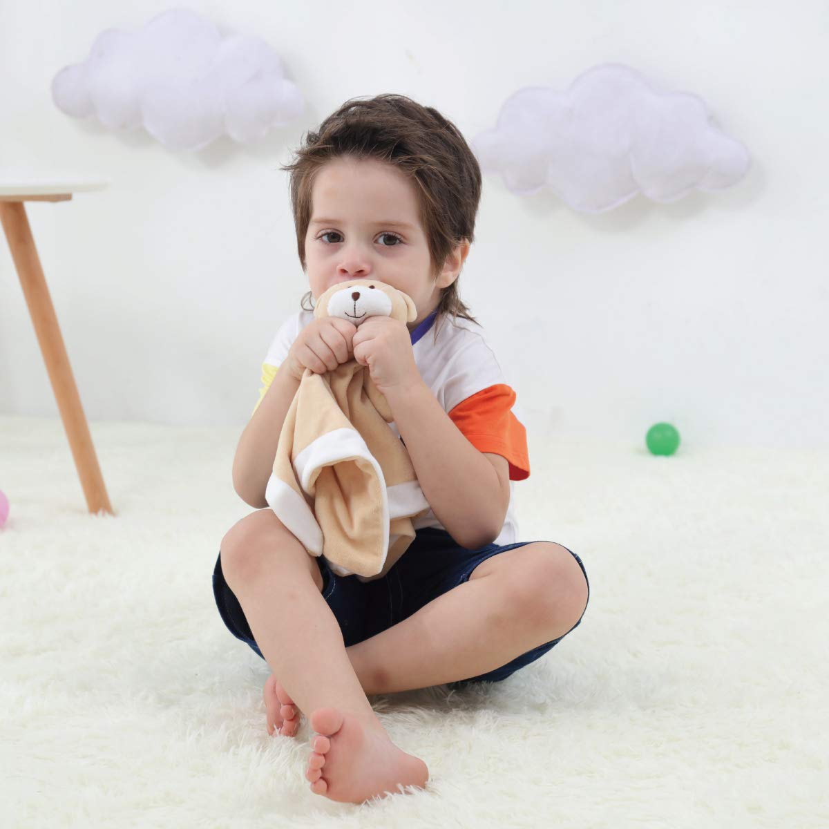 Apricot Lamb - Schlaf-gut Teddybär Schmusetuch Plüsch Komfort Kuscheltier für Babys - weich & waschbar - 32 cm