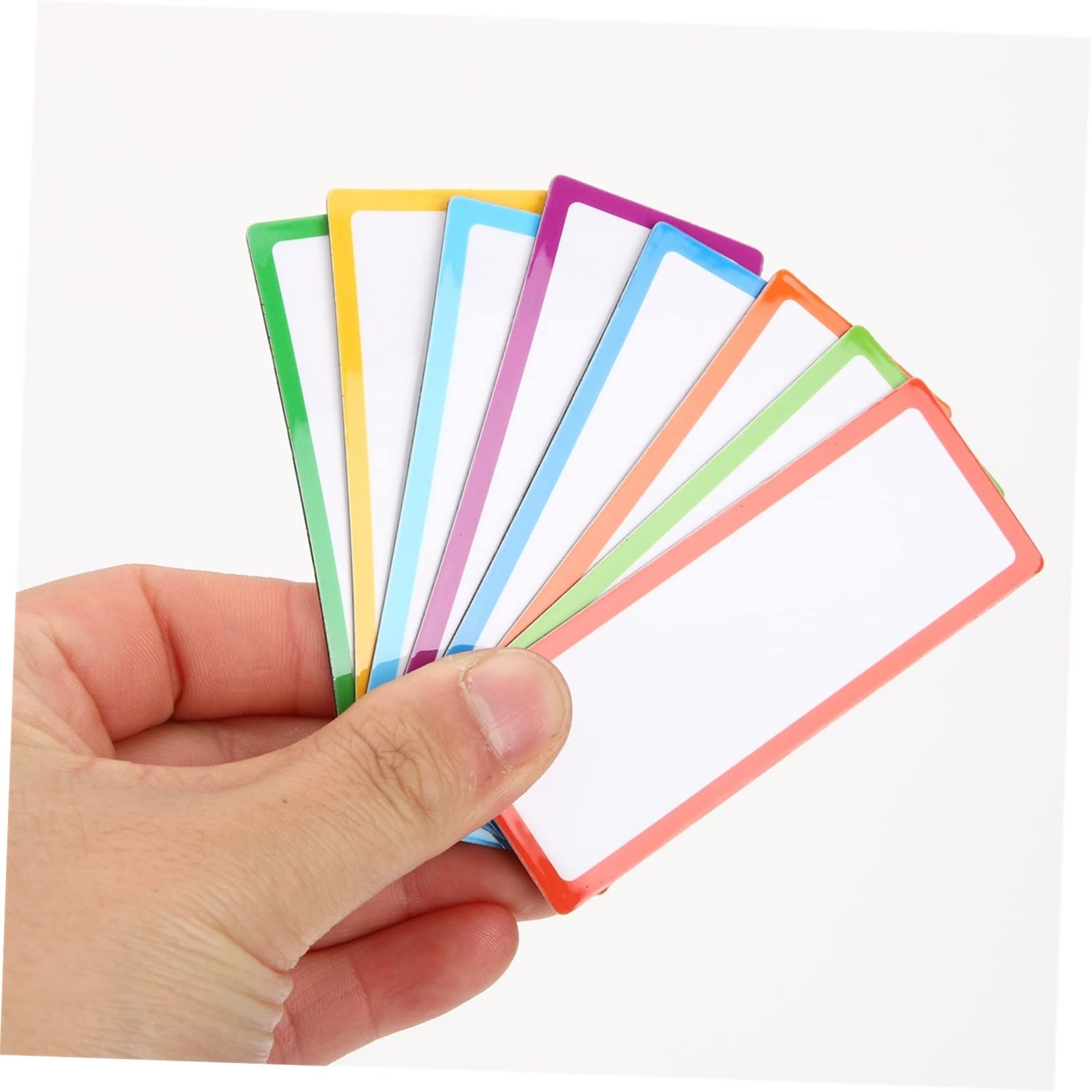 TEHAUX 9sätze Magnetische Beschriftungsetiketten Wiederverwendbare Namensschilder Für Kühlschrank Whiteboard Und Schule Farben Abwischbar Vielseitig Einsetzbar Für Organisation Und