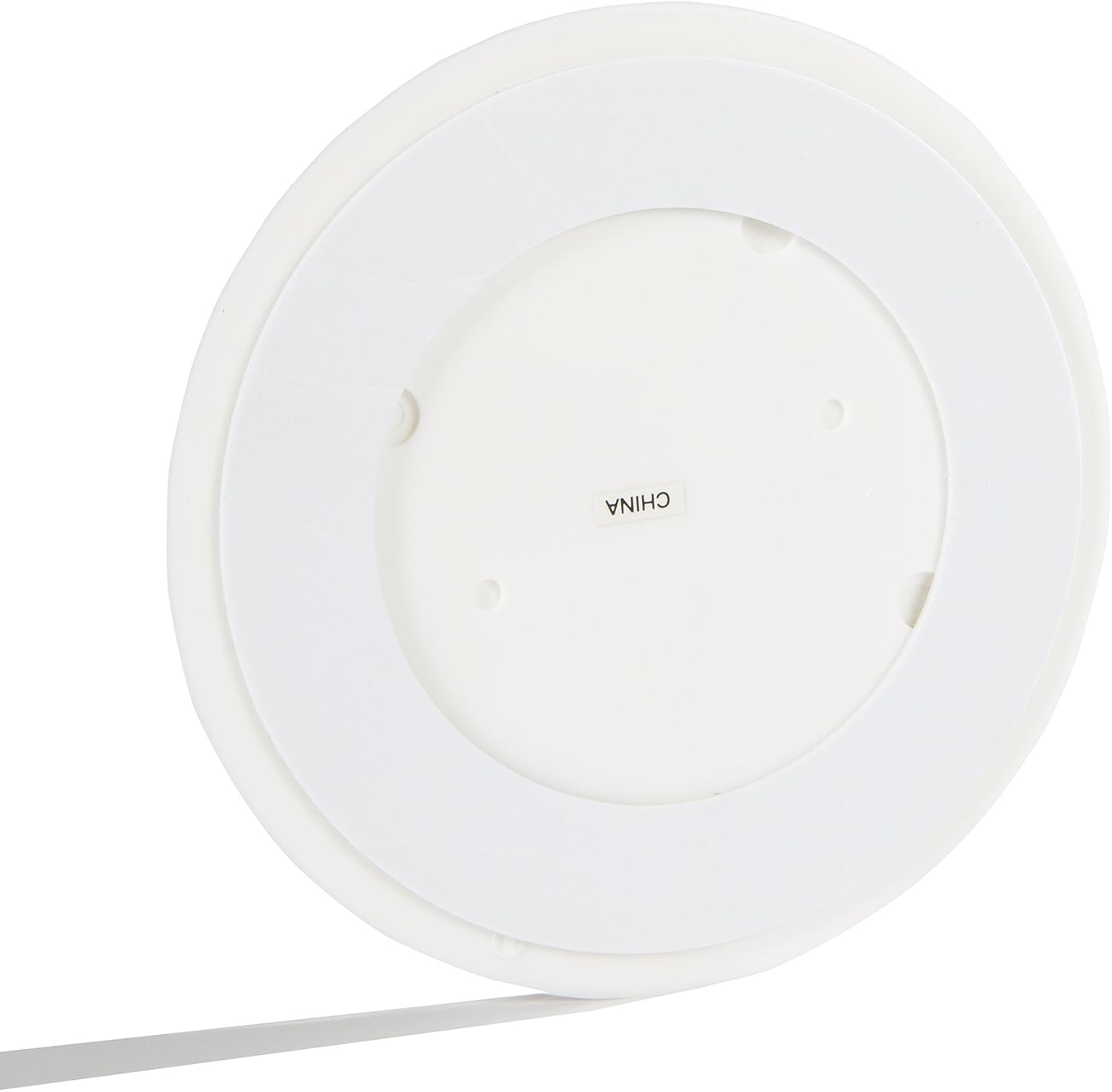 5" WHITE Door Stop Wall Protector, Knob/Handle Guard - SMOOTH Round, Self-Adhesive