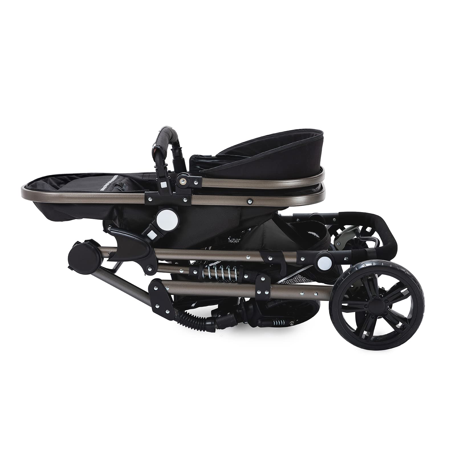 Magic ZC Passeggino Trio 3 in 1 Carrozzina Neonati Pieghevole Portatile con Spinta Reversibile