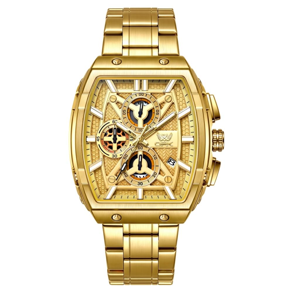 Mens Watch Big Face Luxury Multifunction Imported Wrist Watch