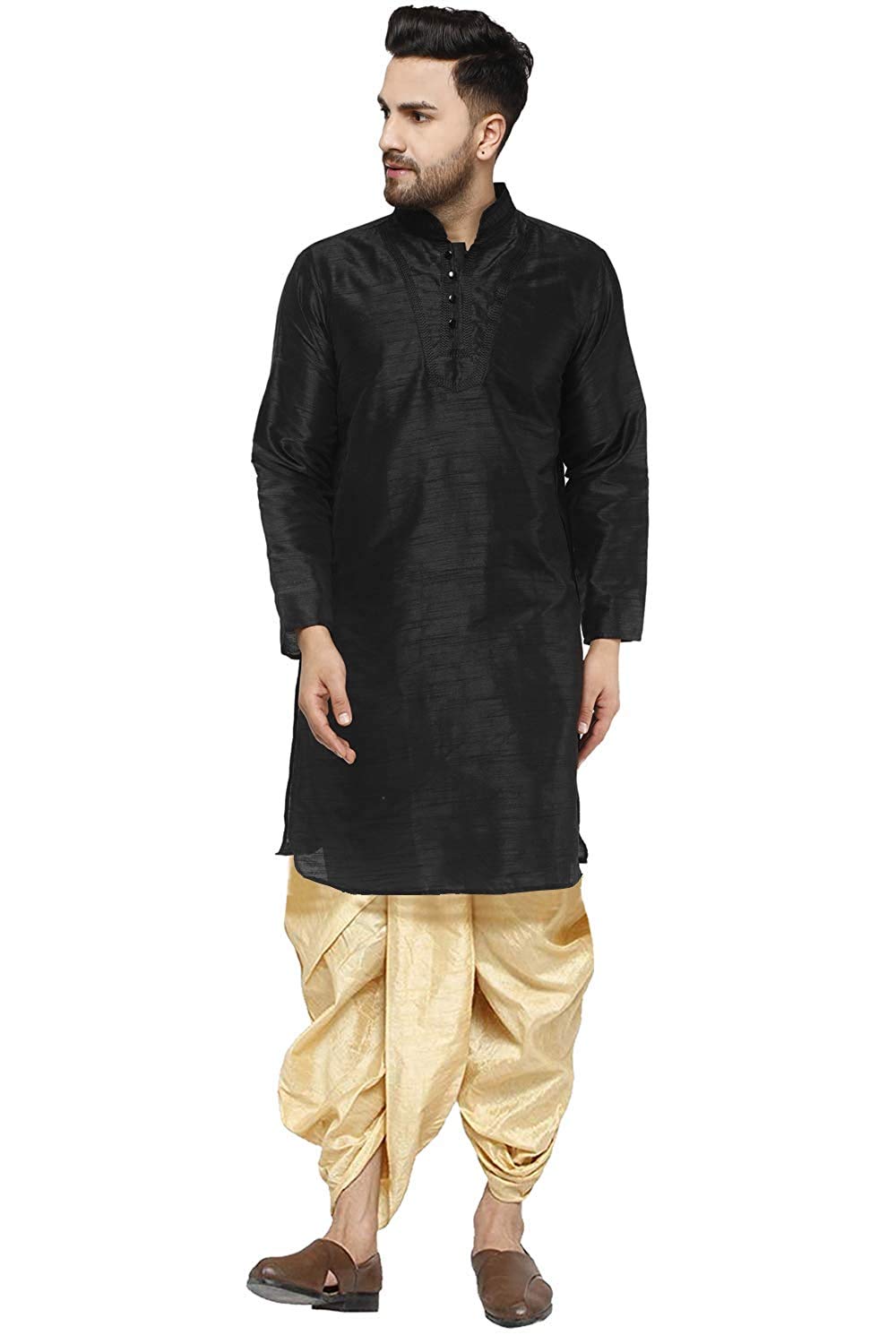 Royal KurtaMens Silk Blend Dhoti Kurta Set