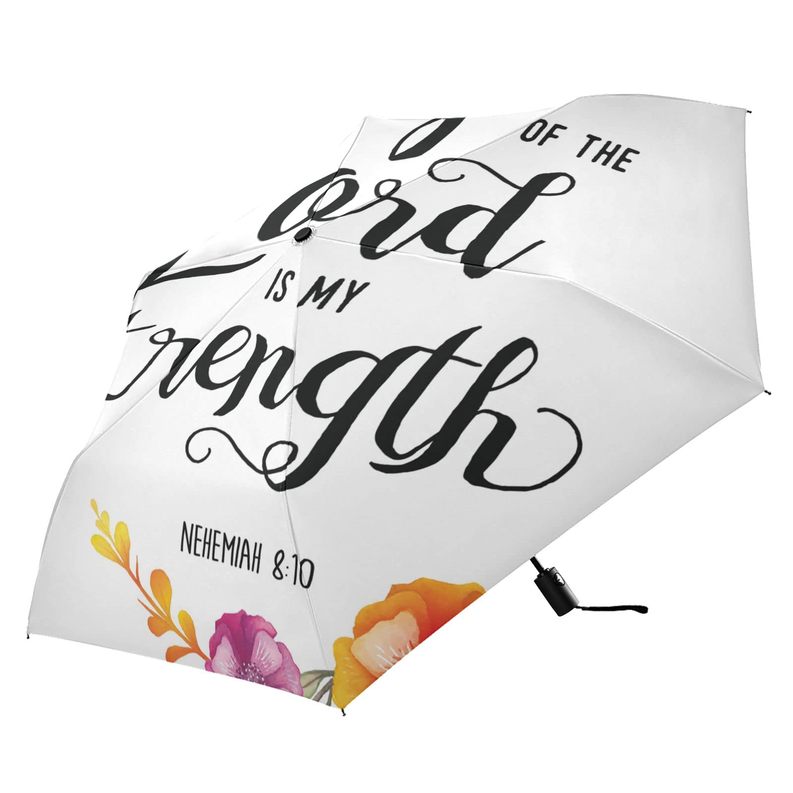 Automatic Windproof Waterproof Umbrella, Folding Umbrella Reinforced Portable Compact UV Protection Sun rain Auto Open/Close