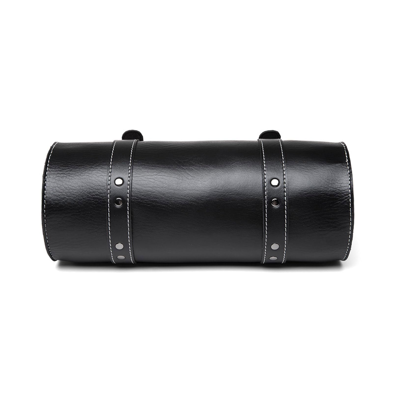 Sacoche de Moto Avant Vintage Sac à Outils Sacoche de Selle Sacoche de Fourche de Guidon Motif Crâne Sacs de Rangement en PU Sac à Outils pour Moto