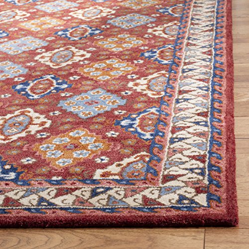 Tapete Decorativo Oriental Safavieh 5' x 8' Rojo/Azul miniatura 4