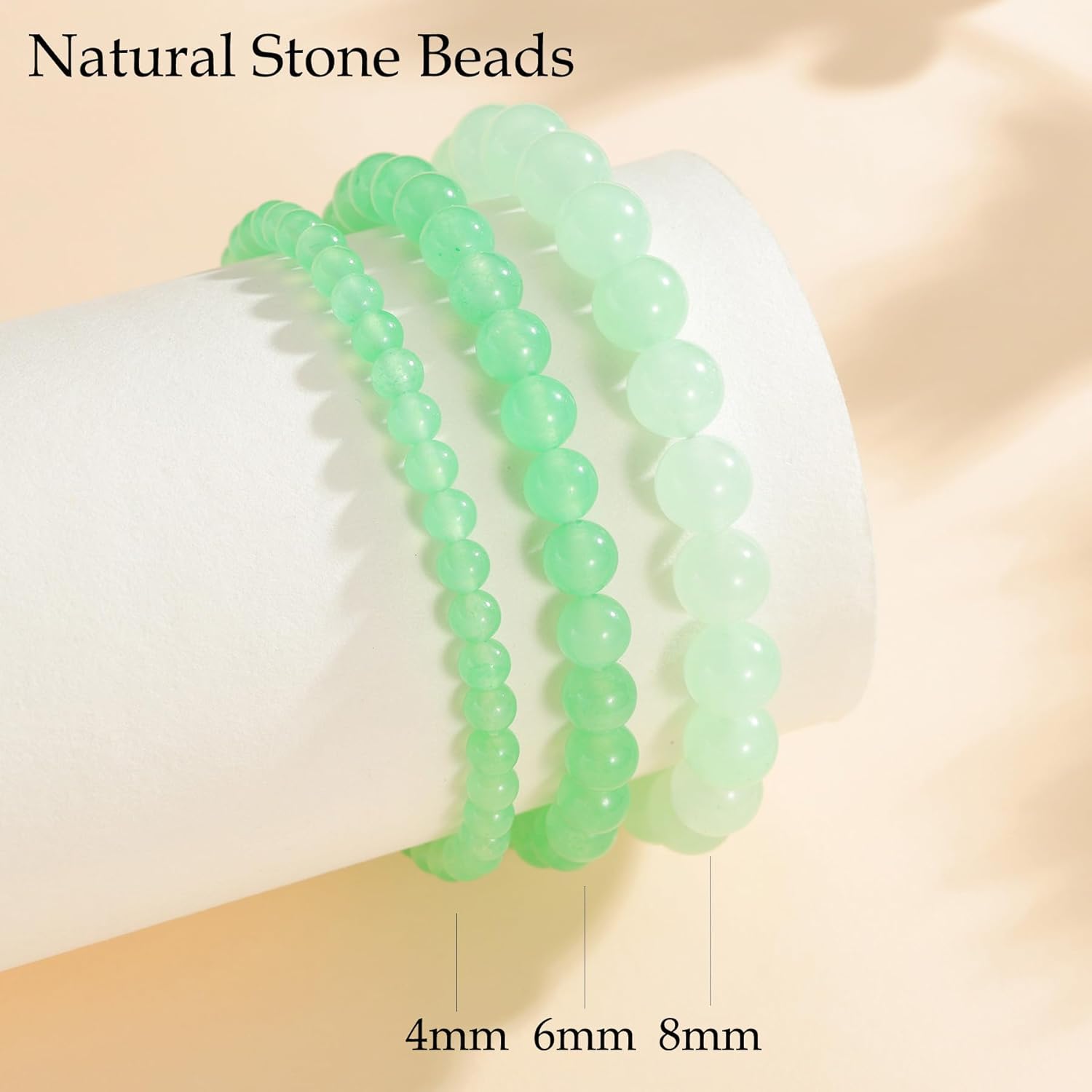 Womens Crystal Beaded Bracelets for Women Men Protective Energy Bracelet Natural Gemstone Bead Bracelet - Image 5