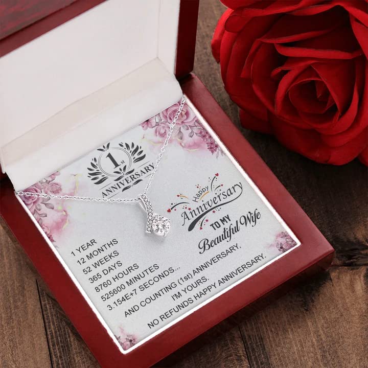 RAKVA Special First For Wife - Pure Silver Pendant With Message Card - Image 4