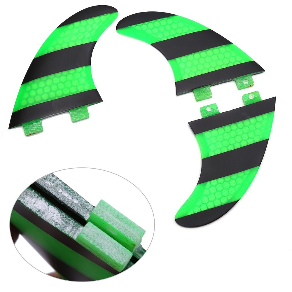 VGEBY G5 Surf Surfboard Flossen High Performance Thruster Surf 3 Flossen zum Schwimmen, Surfen, Paddelboarding Aquatic Sports Schwimmzubehör