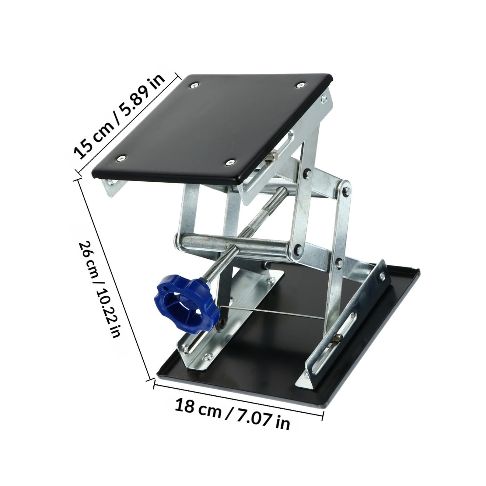 Zerodeko 1pieza Soporte Elevador de Laboratorio de Acero Inoxidable para Manual de Altura Soporte Versátil para Experimentos Científicos y Equipos de Laboratorio