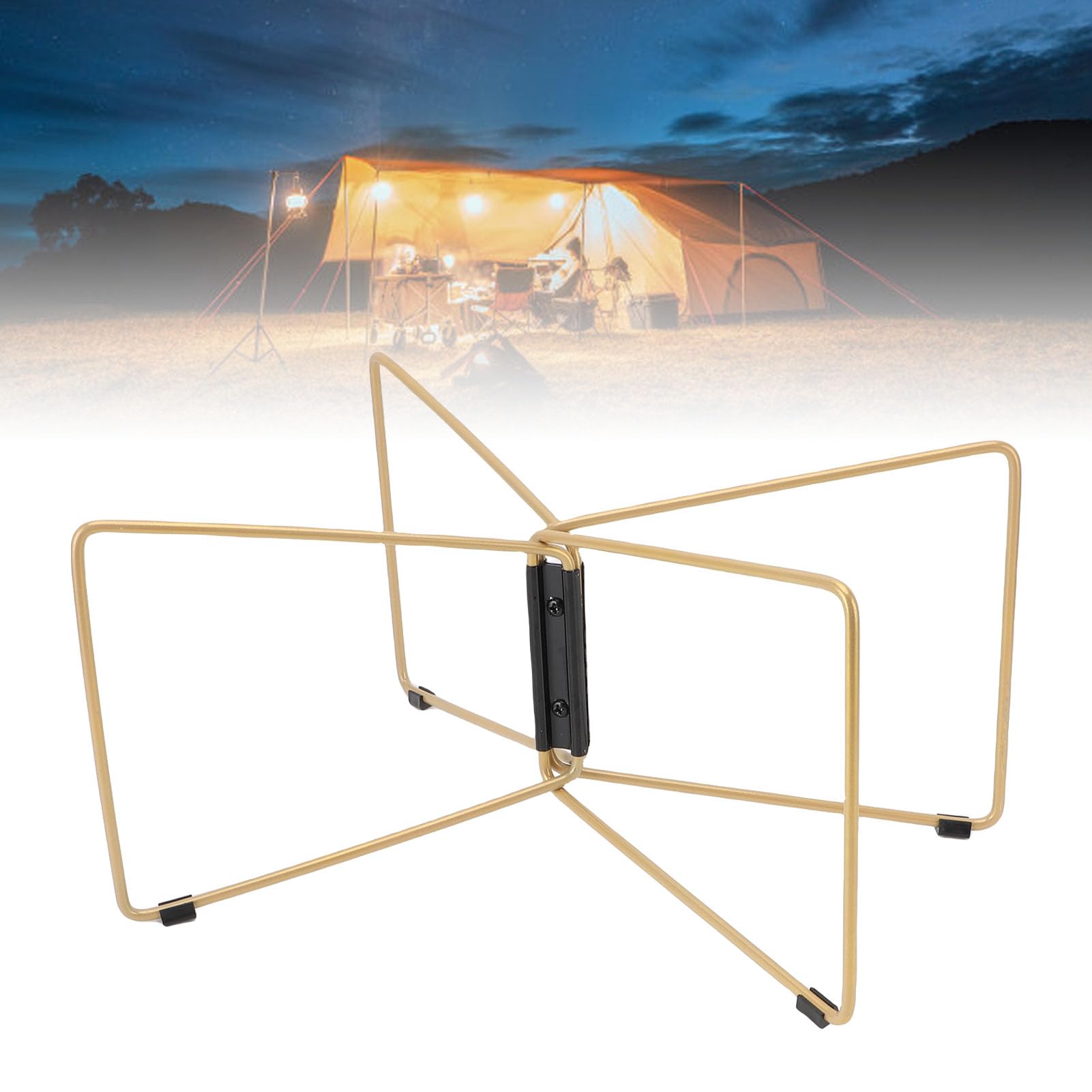CHICIRIS Porta Bagagli Pieghevole Campeggio per Valigia Pieghevole Stand in Acciaio Inossidabile Campeggio Esterno Universale Portatile (Acciaio inossidabile 2)